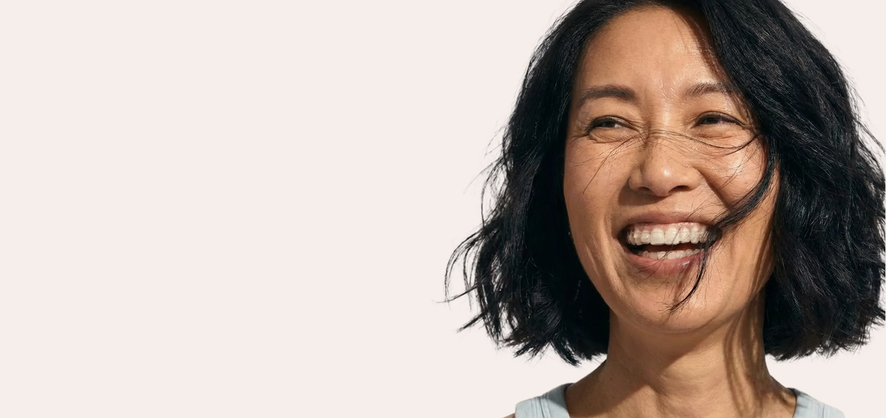 woman smiling